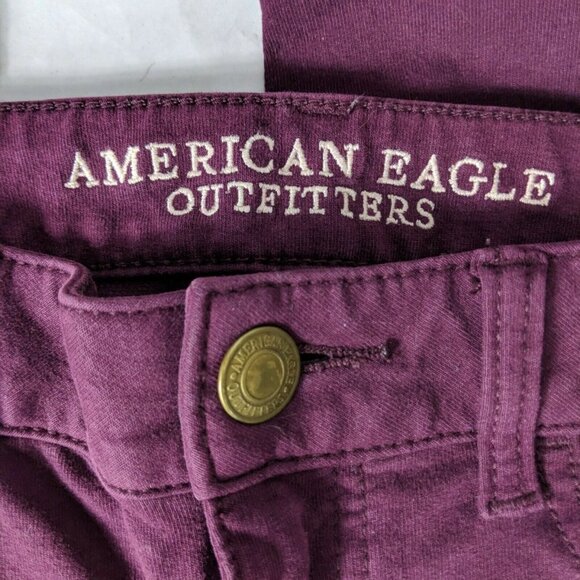 American Eagle Jegging Super Stretch Red 0 Regular - Picture 5 of 9